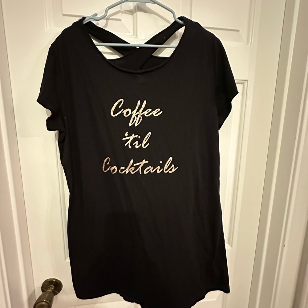 Just Be Black Relaxed Backless Tee